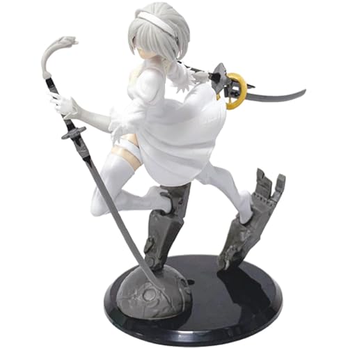 Zhongkaihua 2B Figur Modell 18 cm PVC Statue Anime Spiel Charakter 2B Yorha Actionfigur 2Bautomata Figur Sammlung Dekorationen Geschenke