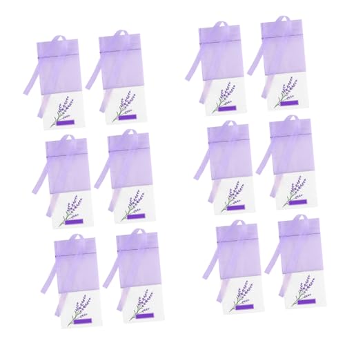 Angoily 24Pcs Lavender Scented Sachets Bags Vintage Storage Pouches for Closets Cars Home Durable Lavender Fragrance Bags with Beautiful Flower Pattern for Closet