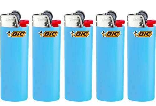All u need BIC Maxi Feuerzeuge Reibrad Lighter Neutral Flints Zündstein J26 5 Stück + Keyring Flaschenöffner Cover