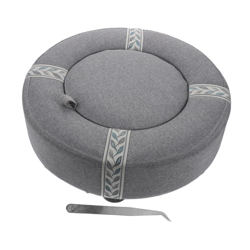 GLEAVI 1Set Multipurpose Moxibustion Cushion Comfortable Grey Cushion for Relaxation and Pressure Relief Breathable Design with Temperature Vents for Home Use