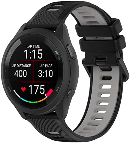 Fit for Garmin Forerunner 265S 255S Watch Bands, 18mm Quick Release Durable Silicone Replacement Bands Wristbands Straps Bracelet Fit for Garmin Vivoactive 4S/Vivomove 3S/Venu 2S