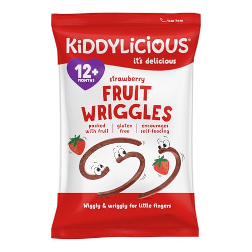 Kiddylicious Strawberry Fruit Wriggles, 12 g.