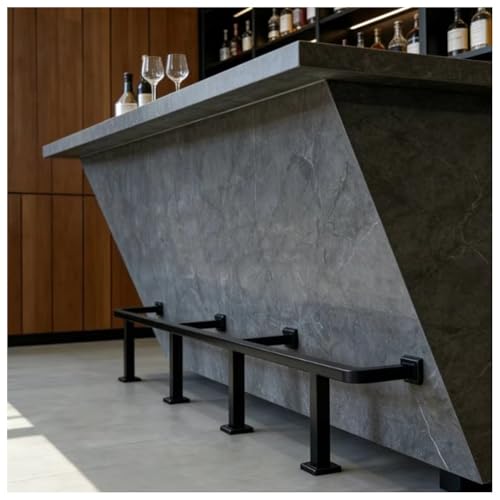 Barre repose-pieds de bar avec support de sol robuste inclus