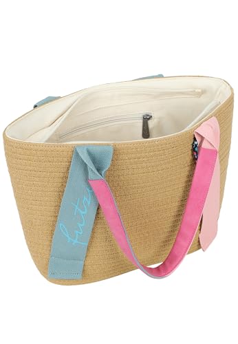Sac à main plage avec fermoir cœur pour sécuriser vos affaires