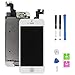 Produktbild Hoonyer Für iPhone 5S/SE Display ersatzbildschirm LCD Touchscreen Display vorinstallierte frontkamera näherungssensor Reparatur kit komplette ersatzbildschirm mit Werkzeug (Weiß)