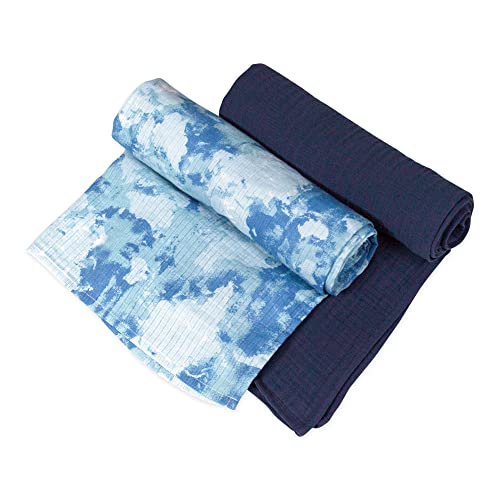 Image of HonestBaby Baby 100% Organic Cotton Swaddle Receiving Blankets (2 Pack)