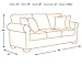 Signature Design by Ashley - Banner Traditional Style Faux Leather Sofa with Nailhead Trim, Coffee