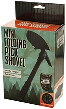 Bulk Buys Mini Folding Pick Shovel with Compass - Pack of 16