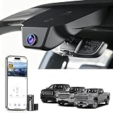 Mangoal Front 4K & Rear 1080P Dash Cam Custom fit for GMC Sierra 1500 2022-2026 HD 2024-2026 Pro SLE Elevation SLT AT4X Denali Ultimate (Model C), Integrated OEM Look, GPS, 128GB Card