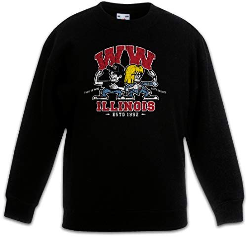 Pullover enfant noir WW Illinois parfait pour l'école et le sport