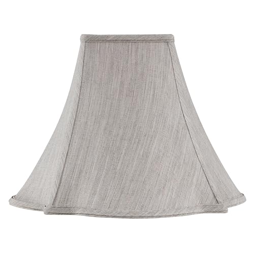 Image of Aspen Creative 34012 Handsewn Pagoda Spider Lamp Shade in Taupe Linen Fabric (6 inch x 16 inch 12 inch)