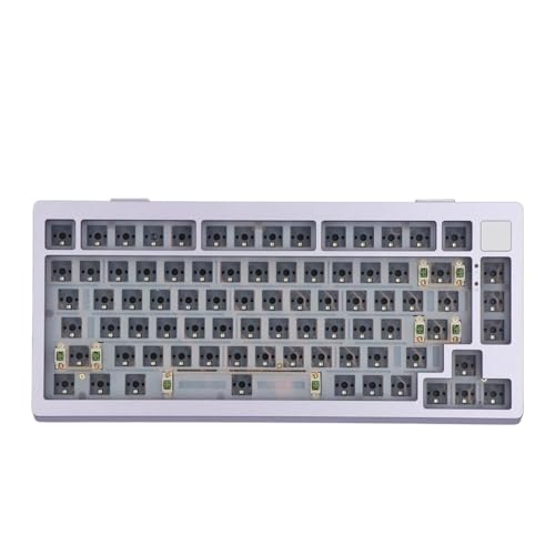 Moonshadow 81 Mechanical Keyboard Aluminium by QMK USB-C Wired Hot-Swappable�݊����̂���NKRO�����RGB(Purple)