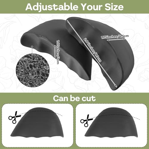 Image of 10pcs Reusable Shoe Toe Filler Inserts, Soft Sponge Adjustable Toe Inserts to Make Shoes Fit Tighter for Women Men, Pumps, Flats, Sneakers (Black)