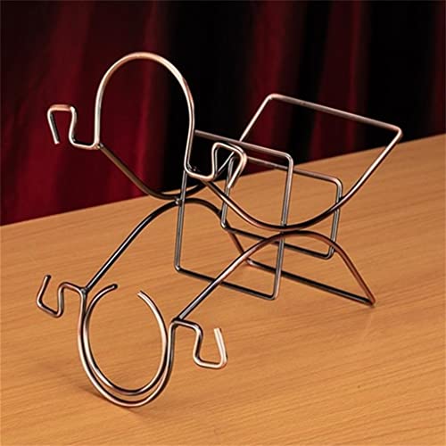 Soporte para botellas de vino TEMKIN metal vintage miniatura 6