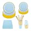 Blue & Foil Gold Party Set