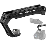 SIRUI トップハンドル 3/8インチ-16 ARRI 位置決めピンマウント付き カメラケージ シリコントップハンドグリップ コールドシュー付き 安全ピン付き 1/4インチと3/8インチの位置決めスレッド マイク LEDライト モニター SC-THA