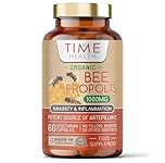 New: Organic Bee Propolis – High Strength 4:1 Extract – 1000mg – 60 Capsules – Powerful Antioxidant Action – Immunity, Cognition & Inflammation Support – GMP – UK Made Supplement – Zero Additives