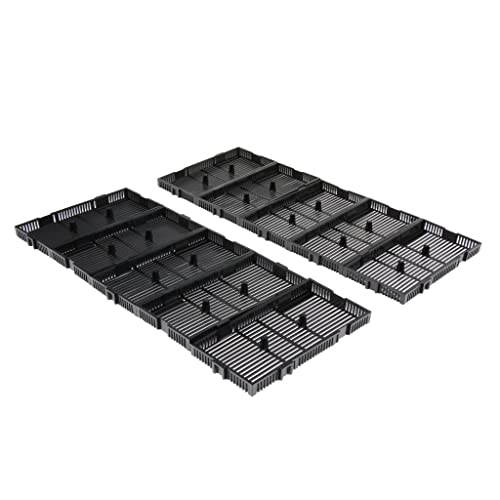 Freneci 10Pcs Aquarium Fish Tank Sand Undergravel Filters Board Plate Black Plastic #TOP4