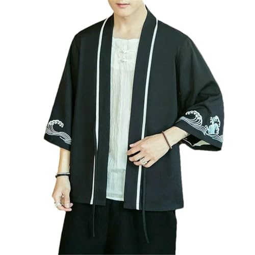 Chemise style chinois homme broderie dragon phénix chic