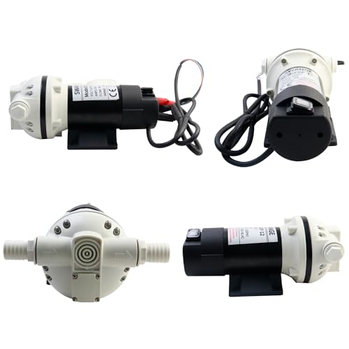 Image of DC12V DEF Transfer Pump for Diesel Exhaust Fluid (DEF) Drum Compatible Power Cord Diaphragm Irrigation Self priming Electric water pump 10.6 GPM 23PSI, 14.3lb, Lift 11m, Power 350W