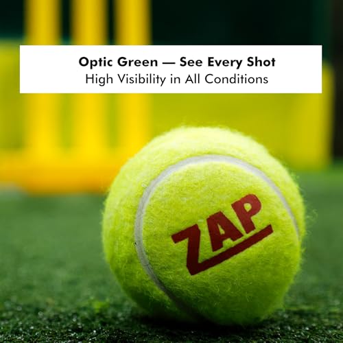 Image of ZAP Championship Soft Tennis Cricket Ball (Pack of 6) | Heavy-Duty & Consistent Bounce | Perfect for Tournament & Practice Matches | Long-Lasting Performance Cricket Tennis Ball