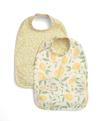 Bavoirs étanches Mamas & Papas prairie citron pour éviter les taches sur les habits