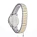 Timex Men's Easy Reader 35mm Watch – Two-Tone Case White Dial with Two-Tone Tapered Expansion Band