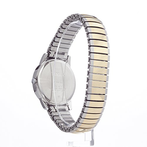 Timex Men's Easy Reader 35mm Watch – Two-Tone Case White Dial with Two-Tone Tapered Expansion Band by Timex - Image 3