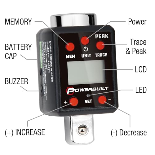 Convertisseur électronique à clé dynamométrique 3/4 Powerbuilt 940994 avec alerte sonore
