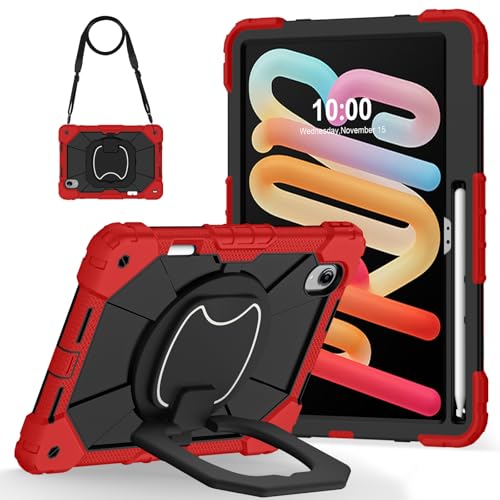Housse Lenovo Idea Tab Pro Gen 2 coque rouge béquille pour le train