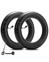 2 x 10 Zoll Schläuche in Schwarz, E Scooter Schlauch, Schlauch 10x2.125, 45° Ventilwinkel, Für Kinderwagenreifen, Nahtloser Schlauch eindicken, für mit 45° Ventilwinkel Schlauchreifen