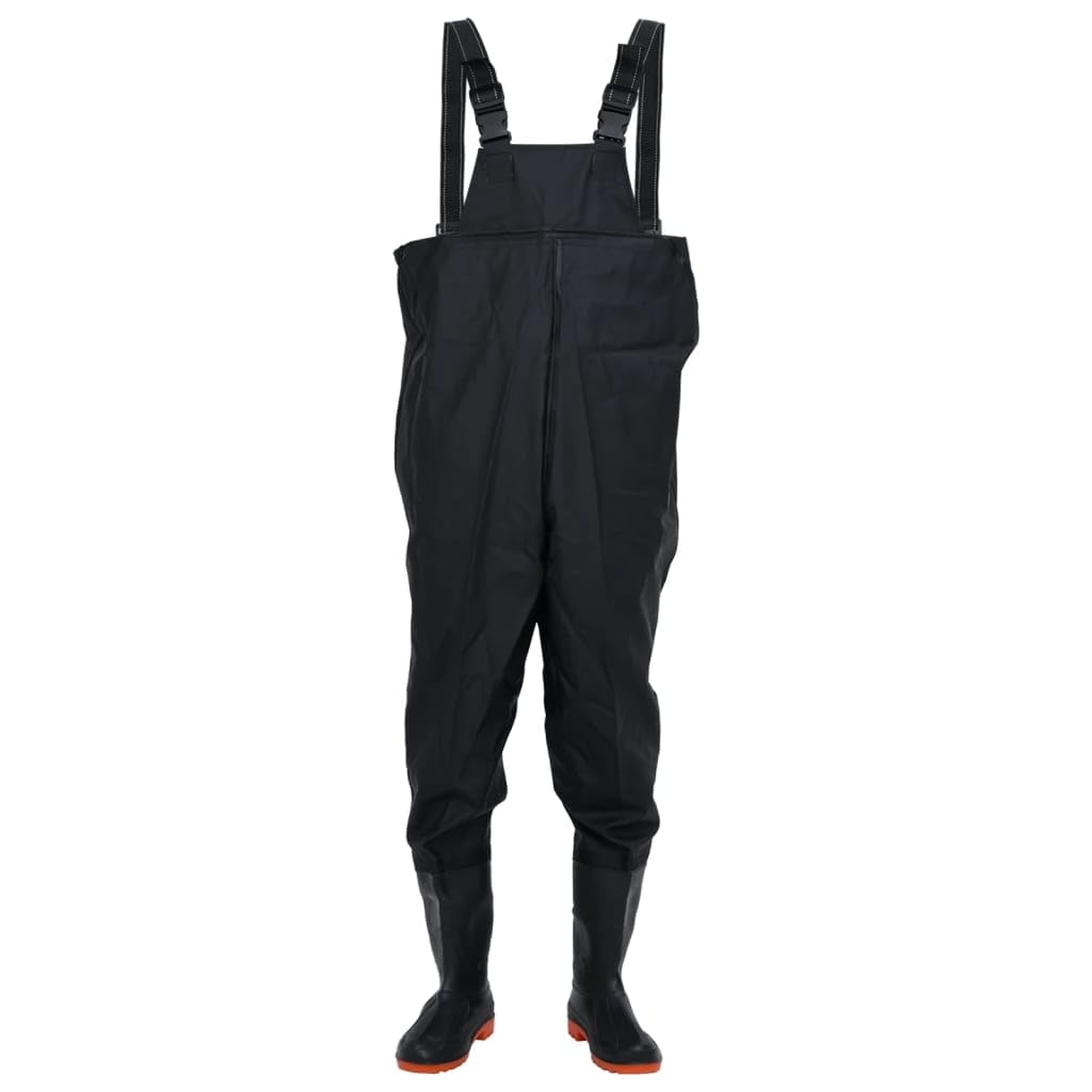 Tomostar Pêche Waders Cuissardes, Cuissardes Pantalon de Pêche avec Bottes Noir Taille 42