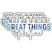 (3Pcs) Never Give Up Because Great Things Take Time Sticker Motivational Quote Inspirational Decals Waterproof Vinyl Stickers for Books Laptops Phone Water Bottles Tumbler Cup Kindle 3 Inches