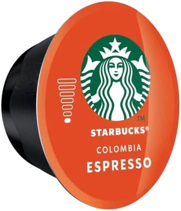 STARBUCKS Single-Origin Colombia by Nescafe Dolce Gusto Medium Roast Coffee Pods, 12 Capsules (Pack of 6 - Total 72 Capsules, 72 Servings)