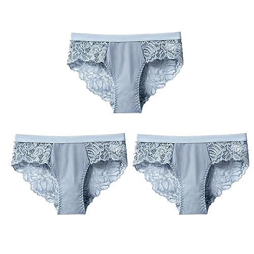 Culotte femme lot de 3 en dentelle sans couture du S au XXL