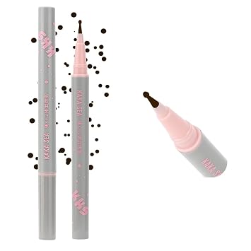 Lacrimal Nevus Pen - Magical Spot Creation, Waterproof, Small Round Head, Natural Brown