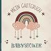 Babyshower Gästebuch: Gästebuch Babyparty für Babyshowerparty schönes Erinnerungsbuch zum Ausfüllen Baby Party Geschenk zur Geburt und Babypause Abschiedsgeschenk für Kollegin zur Pinkelparty