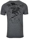 Howitzer Habillement Homme T-Shirt Chris Kyle Eagle Flag, gris, Taille M