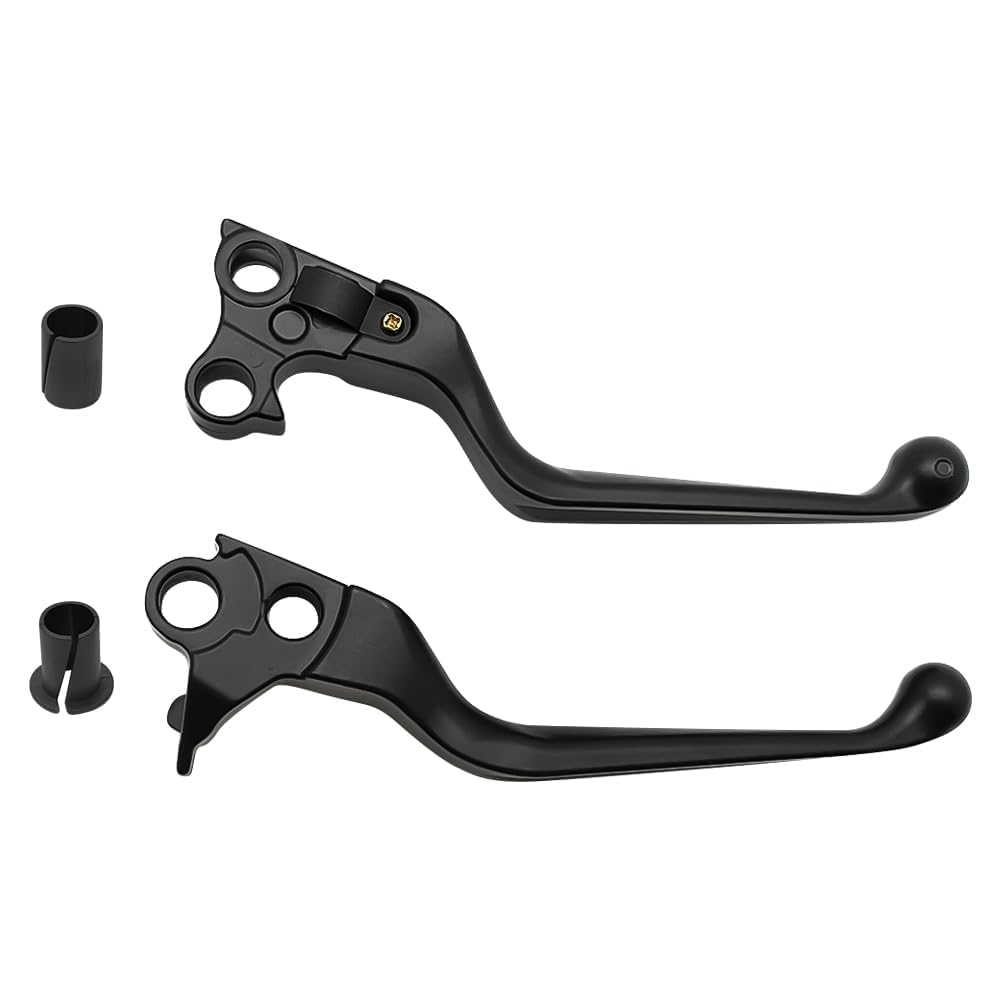 R-timer 2Pcs Brake Clutch Levers for Softail Standard FXST 1996-2009, Motorbike Adjustable Handlebar Levers Pair for Sports Performance,Black