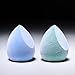 JUNO & Co. Microfiber Makeup Sponge, Dual Layer Technology for Full Coverage Flawless Makeup Blender for Foundation, Powder and Cream (2-Piece Color Duo: Blue and Green)
