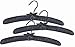 Black Satin Padded Hangers (Set of 5)