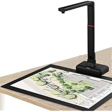 S21 A2 Overhead Scanner, 23MP Large Format Camera Scanner for Book & Document, Auto Flatten Curved Page Technology, OCR Text Recognition