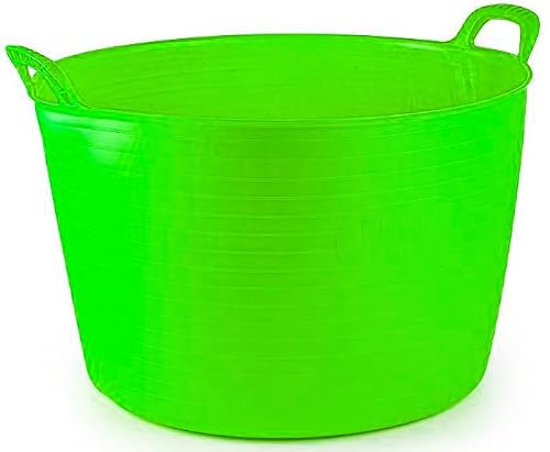 Muddy Hands Green 75 Litre Extra Large Flexi Tub Versatile Multi Purpose Flexible Rubber Storage Container Bucket (Green)