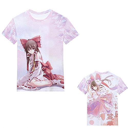 Unisex Game Touhou Project Hakurei Reimu & Cirno & Patchouli Knowledge & Izayoi Sakuya T-Shirts (30 Colors)