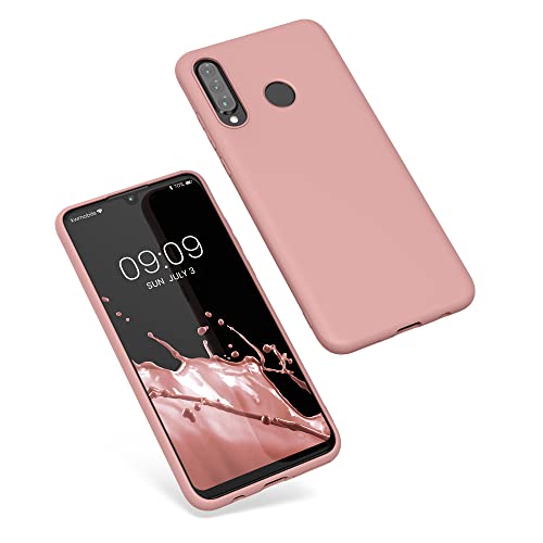 Kwmobile Hülle für Huawei P30 Lite – TPU Silikon Case in Winter Rose