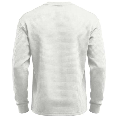 Game Day Sweatshirt Waffle Knit Athletic Crew Neck Sweatshirt for Mens - image 3