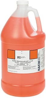 Hach 2283456 Buffer Solution, pH 4.01 (NIST), Color-Coded red, 4L