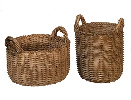 Paniers en résine miniatures pour compléter une scène de marché
