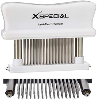 Kitchen Meat Tenderizer Tool | Easy to Use & Clean 48-Blades Stainless Steel