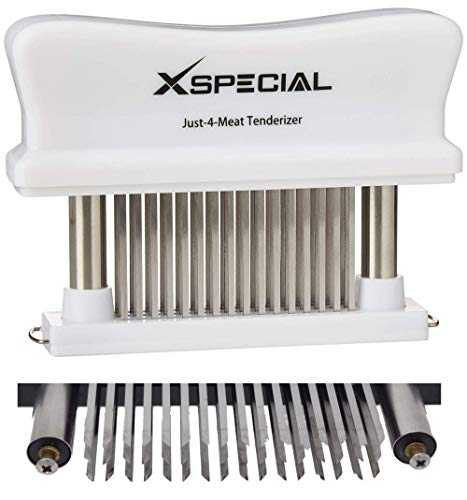 Kitchen Meat Tenderizer Tool | Easy to Use & Clean 48-Blades Stainless Steel